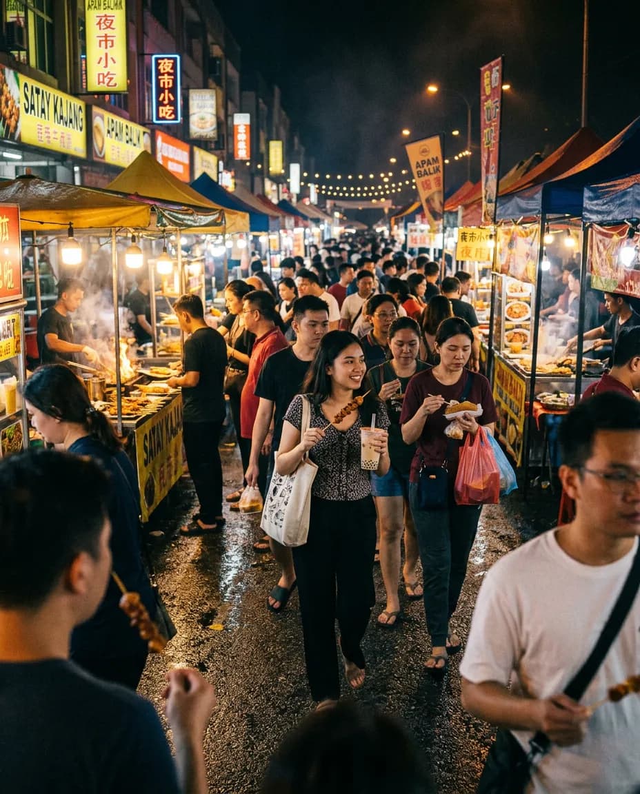 吉隆坡夜市开吃：RM也能吃到撑