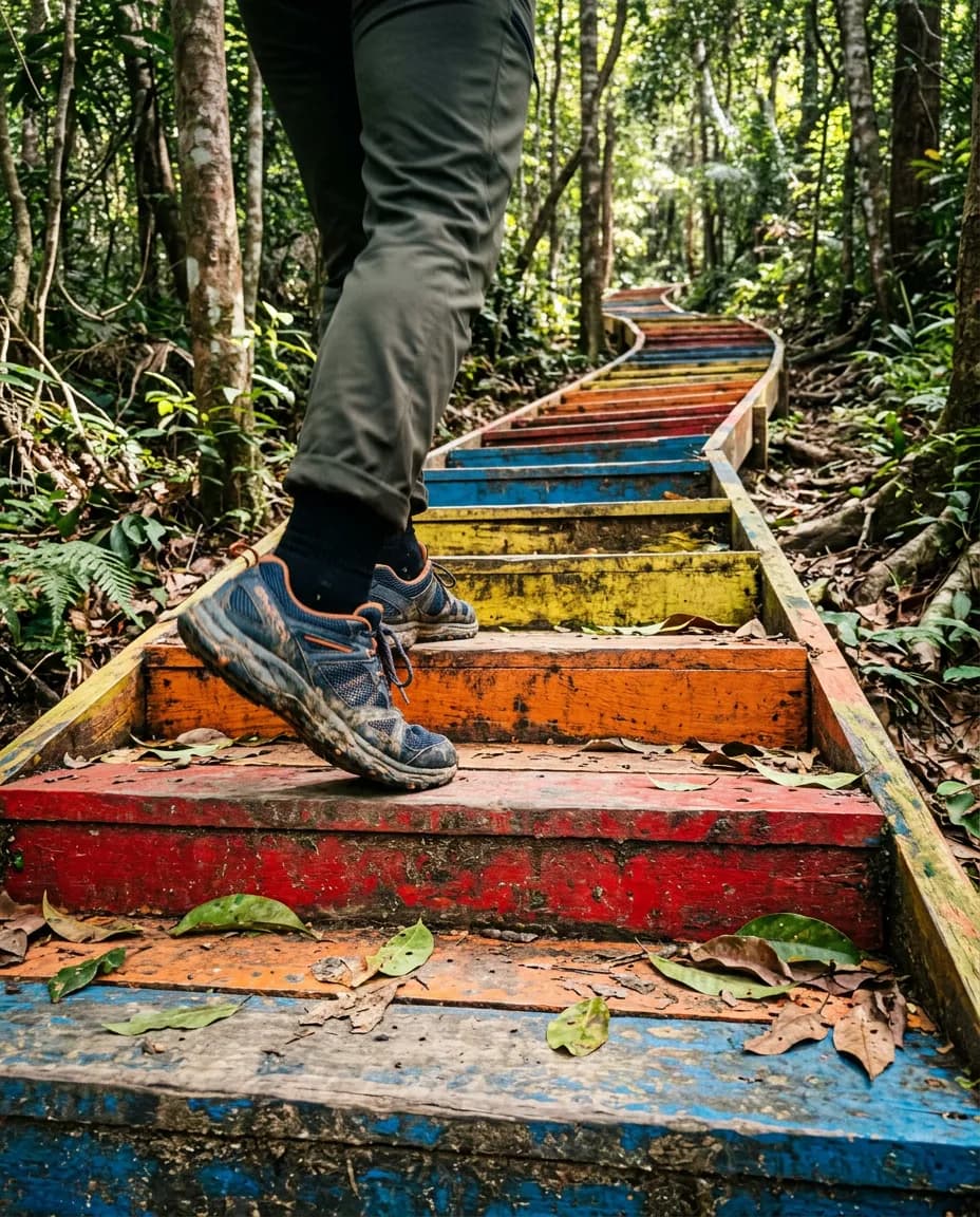 Rainbow stairs, sea breeze, zero plans 2