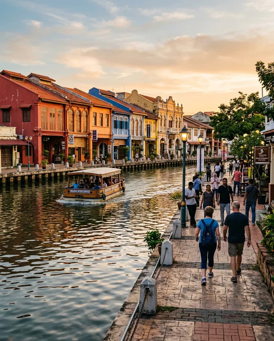 Melaka Golden Hour River Walk